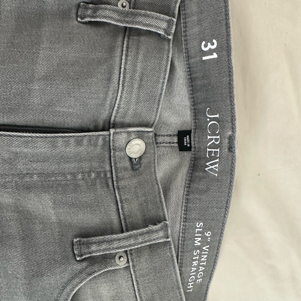 J. Crew Women's Gray Straight Leg Jeans